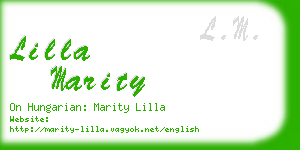lilla marity business card